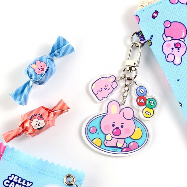 BT21 Jelly Candy Baby Acrylic Keyring - Fallindesign.com