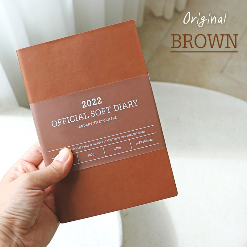 Brown - Indigo 2022 Official soft dated weekly diary planner Brown - Indigo 2022 Official soft dated weekly diary planner