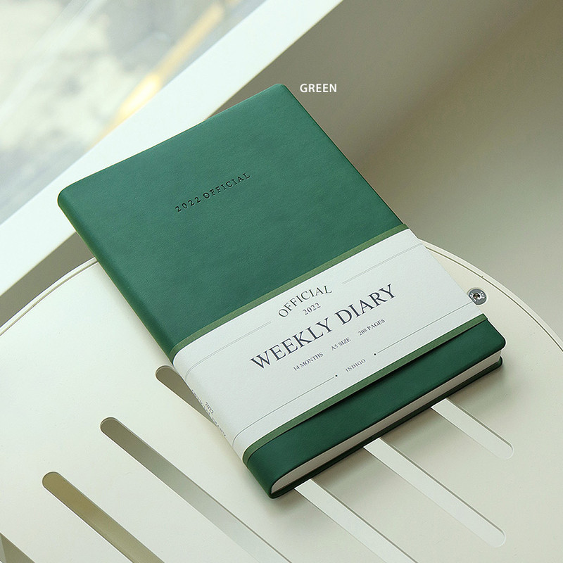 Green - Indigo 2022 Official A5 Dated Weekly Diary Planner