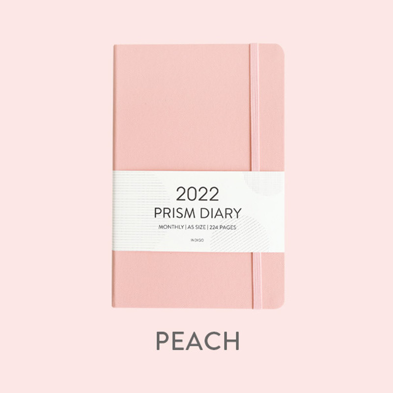 Peach - Indigo 2022 Prism A5 Dated Monthly Diary Planner Peach - Indigo 2022 Prism A5 Dated Monthly Diary Planner