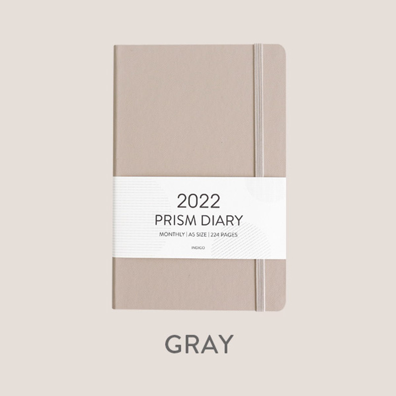 Gray - Indigo 2022 Prism A5 Dated Monthly Diary Planner Gray - Indigo 2022 Prism A5 Dated Monthly Diary Planner