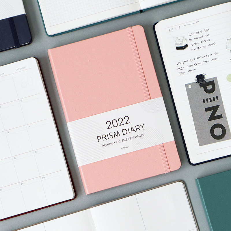 Indigo 2022 Prism A5 Dated Monthly Diary Planner Indigo 2022 Prism A5 Dated Monthly Diary Planner