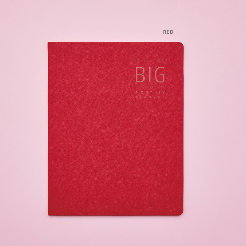 Red - Ardium 2022 Premium Big Dated Monthly Planner Scheduler