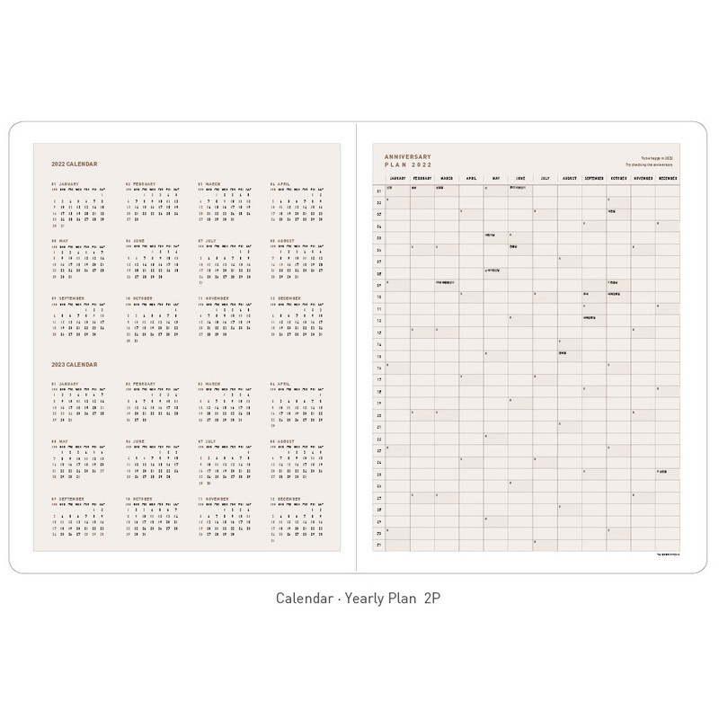 Calendar & Yearly plan - Ardium 2022 Premium Big Dated Monthly Planner Scheduler