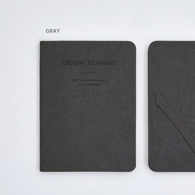 Gray - Ardium 2022 Simple Small Dated Weekly Planner Scheduler