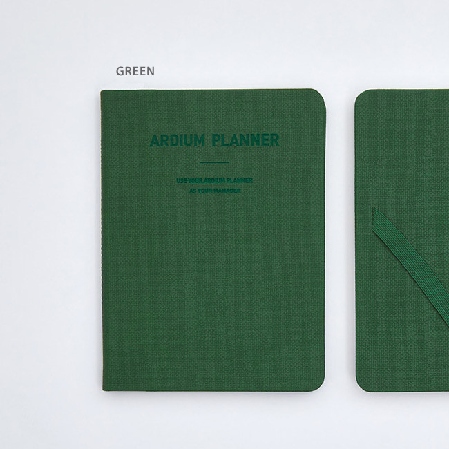 Green - Ardium 2022 Simple Small Dated Weekly Planner Scheduler