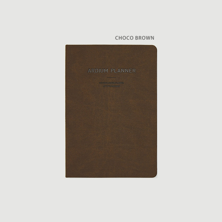 Choco Brown - Ardium 2022 Simple Large Dated Monthly Planner Scheduler