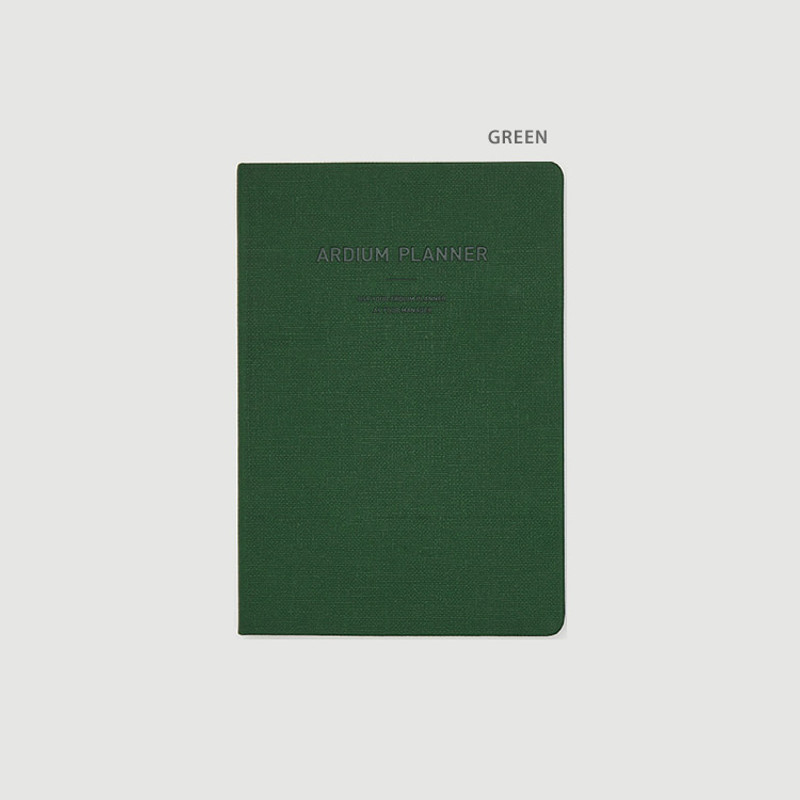 Green - Ardium 2022 Simple Large Dated Monthly Planner Scheduler