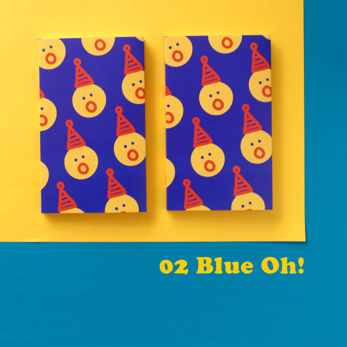 02 blue oh - Jam Studio 2022 OH Dated Weekly Diary Planner