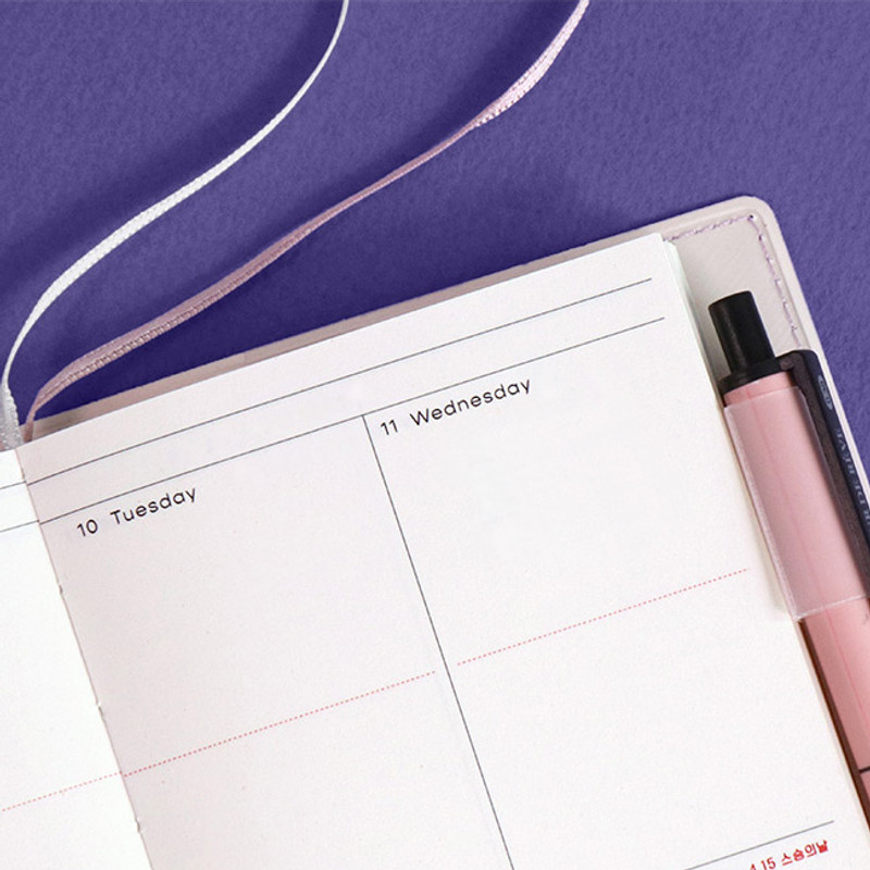 Two ribbon bookmark - ICONIC 2022 Simple Small Dated Weekly Diary Planner Two ribbon bookmark - ICONIC 2022 Simple Small Dated Weekly Diary Planner