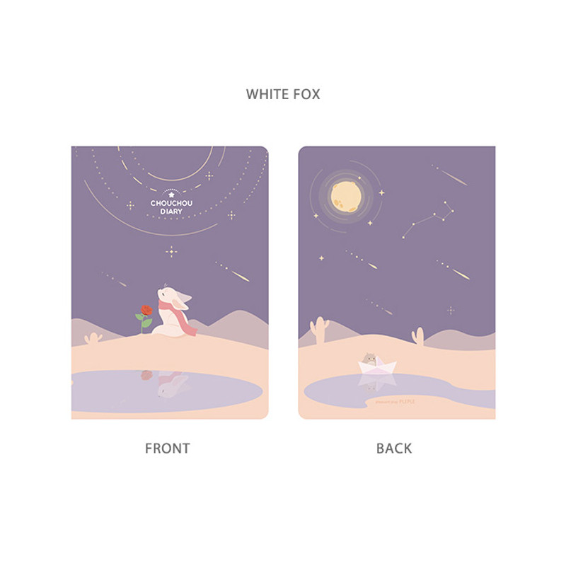 White Fox - PLEPLE 2022 Chou Chou Dated Weekly Planner Scheduler White Fox - PLEPLE 2022 Chou Chou Dated Weekly Planner Scheduler