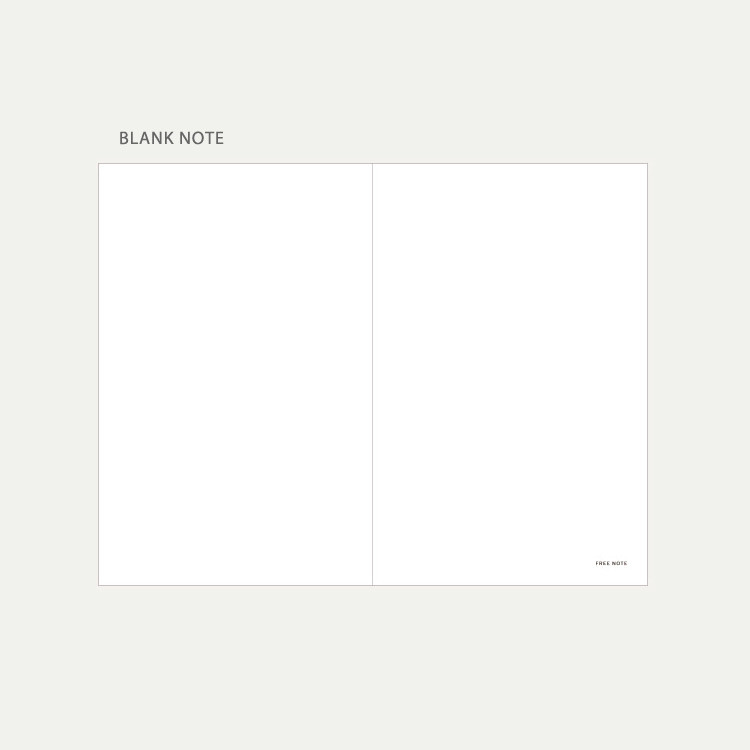 Blank note - Dash And Dot Mild Dateless Weekly Diary Planner