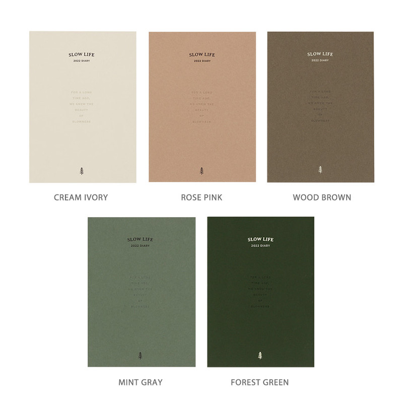 Color - Dash And Dot 2022 Slow Life Dated Weekly Diary Planner Color - Dash And Dot 2022 Slow Life Dated Weekly Diary Planner