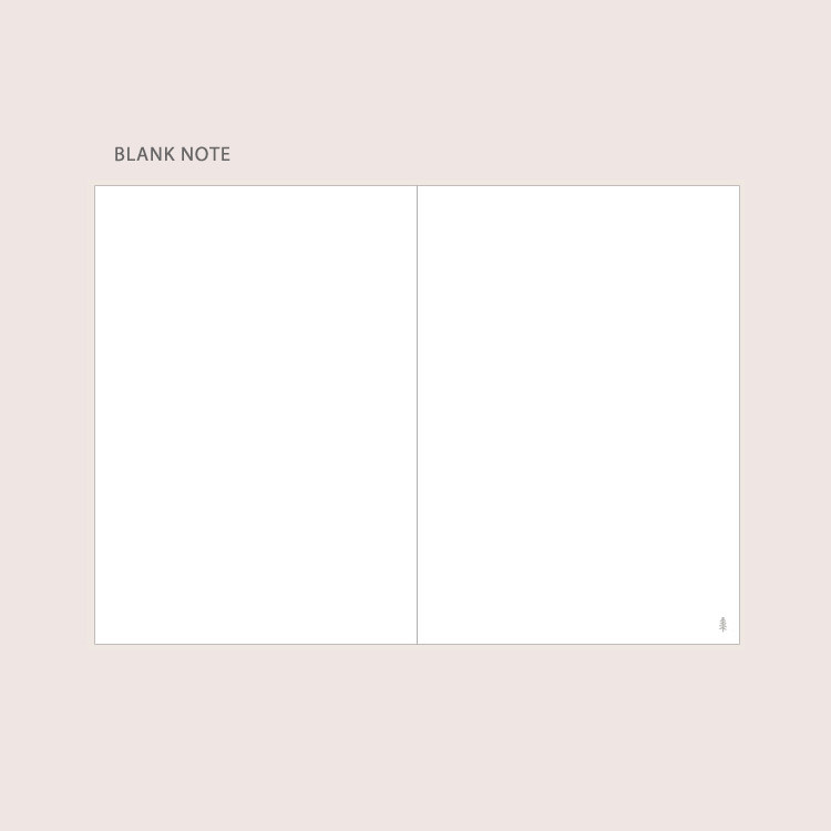 Blank note - Dash And Dot Slow Life Dateless Weekly Diary Planner