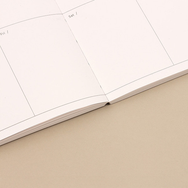 Opens flat - Dash And Dot Slow Life Dateless Weekly Diary Planner