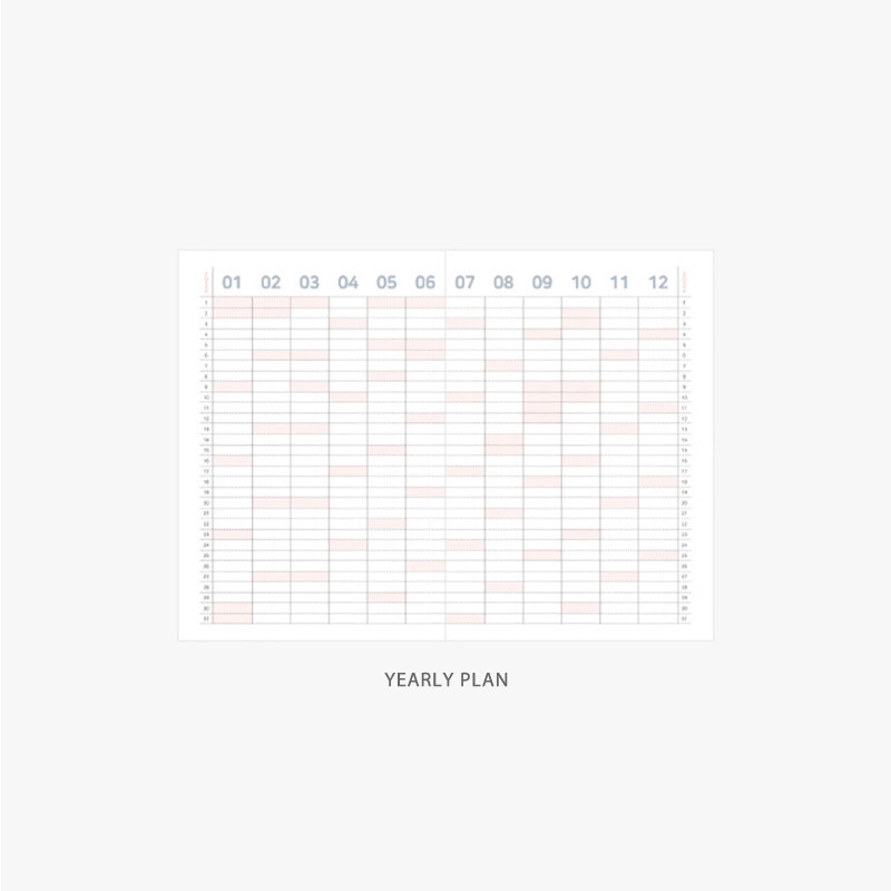 Yearly plan - 3AL 2022 Baebit Dated Weekly Diary Planner