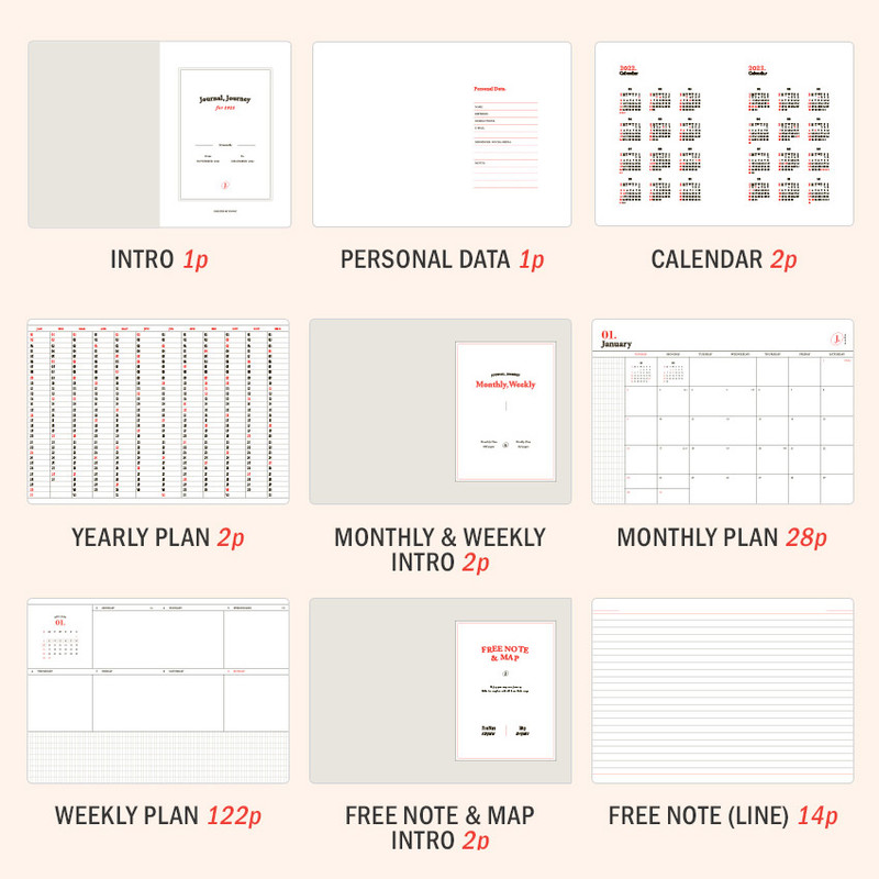 ICONIC 2022 Journal Journey Dated Weekly Diary Planner