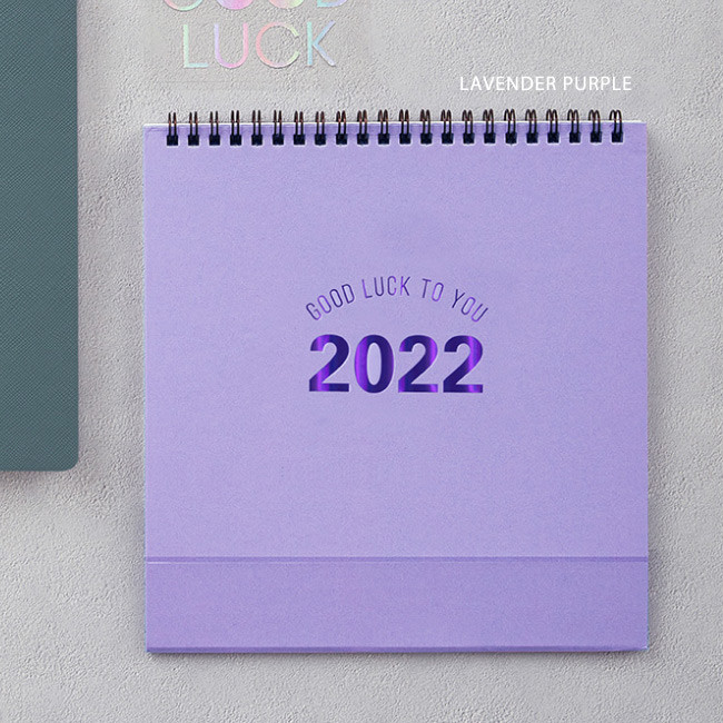 Lavender purple - Antenna Shop 2022 Good luck to you monthly desk calendar