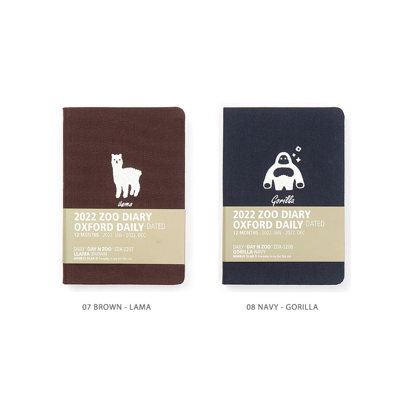 Color - MINIBUS 2022 Zoo Oxford Dated Daily Diary Scheduler Color - MINIBUS 2022 Zoo Oxford Dated Daily Diary Scheduler