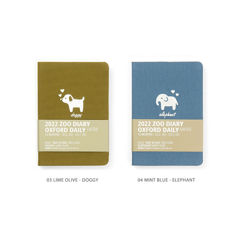 Color - MINIBUS 2022 Zoo Oxford Dated Daily Diary Scheduler Color - MINIBUS 2022 Zoo Oxford Dated Daily Diary Scheduler