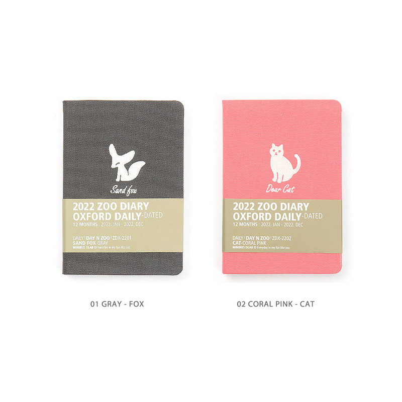 Color - MINIBUS 2022 Zoo Oxford Dated Daily Diary Scheduler Color - MINIBUS 2022 Zoo Oxford Dated Daily Diary Scheduler