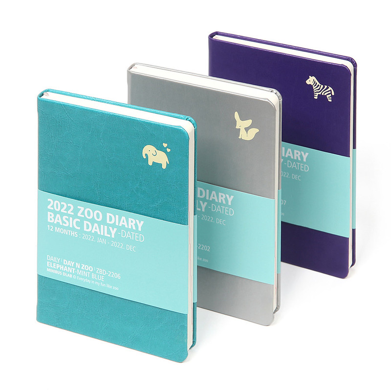 MINIBUS 2022 Zoo Basic Dated Daily Diary Scheduler MINIBUS 2022 Zoo Basic Dated Daily Diary Scheduler