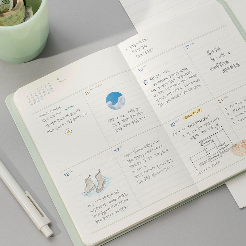 Weekly plan - Byfulldesign 2022 Notable memory slim B6 dated weekly planner