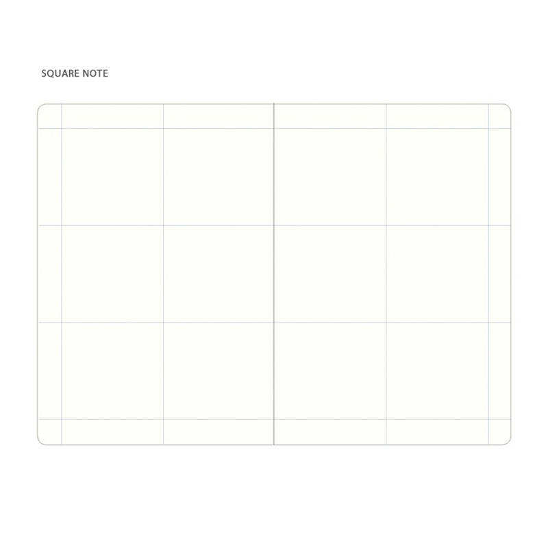 Square note - Byfulldesign 2022 Notable memory slim B6 dated weekly planner