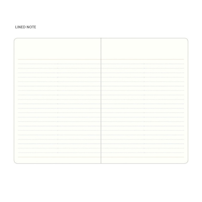 Lined note - Byfulldesign 2022 Notable memory slim B6 dated weekly planner