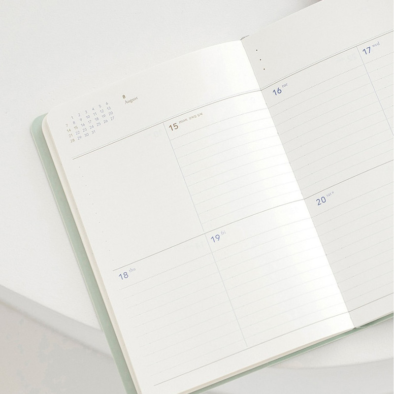 Weekly plan - Byfulldesign 2022 Notable memory slim B6 dated weekly planner