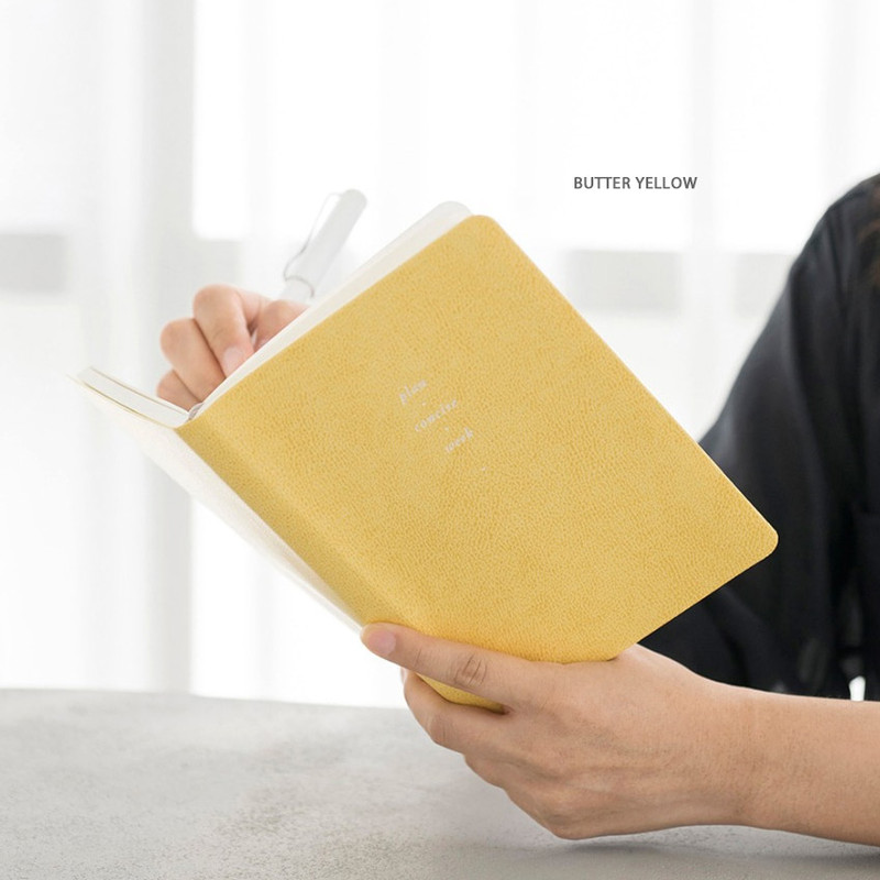 Butter yellow - Byfulldesign 2022 Notable memory slim B6 dated weekly planner