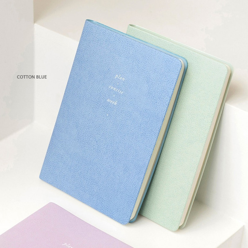 Cotton blue - Byfulldesign 2022 Notable memory slim B6 dated weekly planner