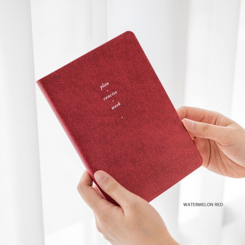 Watermelon red - Byfulldesign 2022 Notable memory slim B6 dated weekly planner