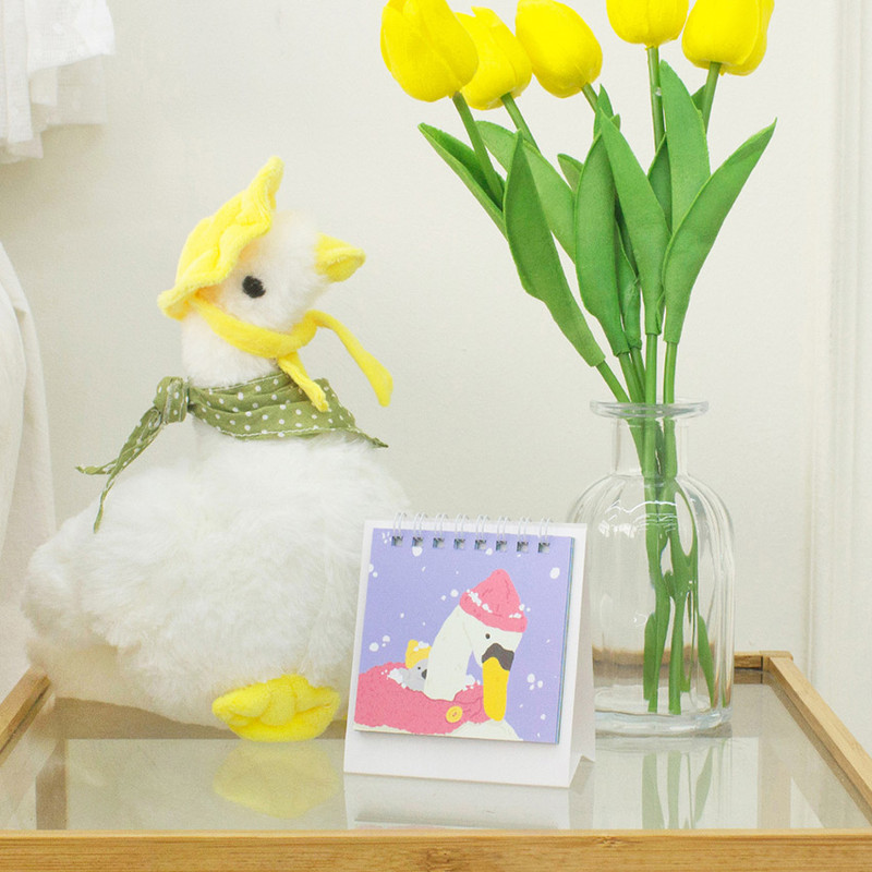 Wanna This 2022 To My Swan Mini Monthly Desk Calendar