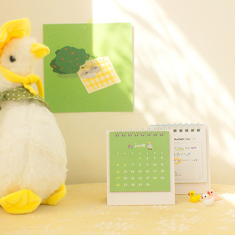 Wanna This 2022 To My Swan Mini Monthly Desk Calendar
