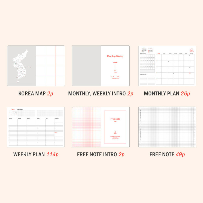 Planner pages - ICONIC 2022 Brilliant Dated Weekly Diary Planner