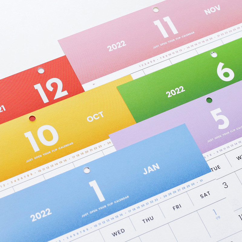 2NUL 2022 Flip Monthly Wall Calendar