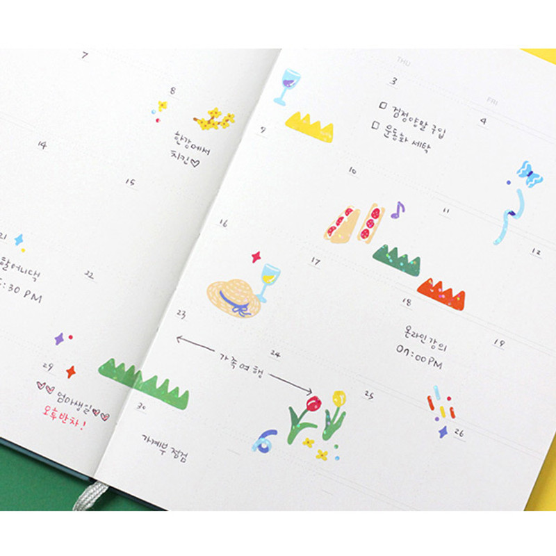Usage example - Appree Picnic Scene Glitter Removable Sticker