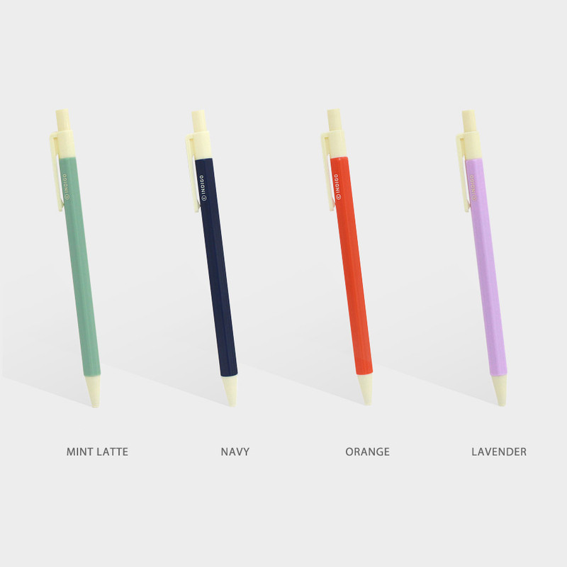 Color - Indigo Prism 0.5 mm retractable black ink ballpoint pen