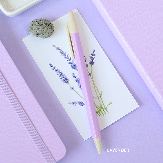 Lavender - Indigo Prism 0.5 mm retractable black ink ballpoint pen