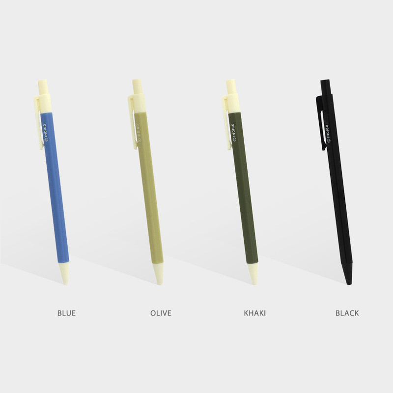 Indigo Prism 0.5 mm retractable black ink ballpoint pen