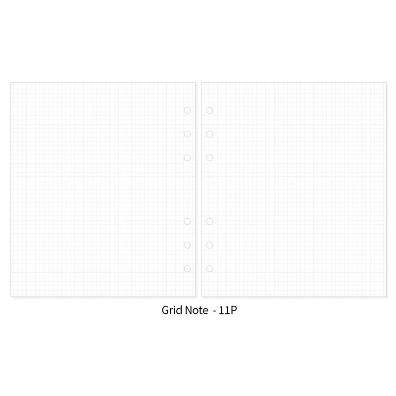 Grid note -  2NUL Editor's Pick A6 wide 6-ring Dateless Weekly Diary