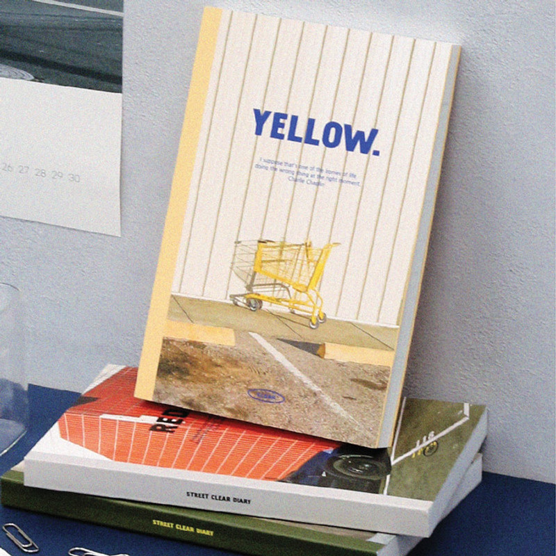 Yellow - Wanna This Street Dateless Weekly Diary Journal
