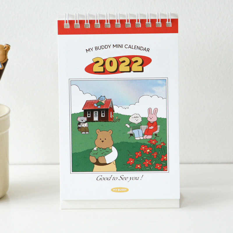 Dailylike 2022 My Buddy Mini Monthly Desk Calendar