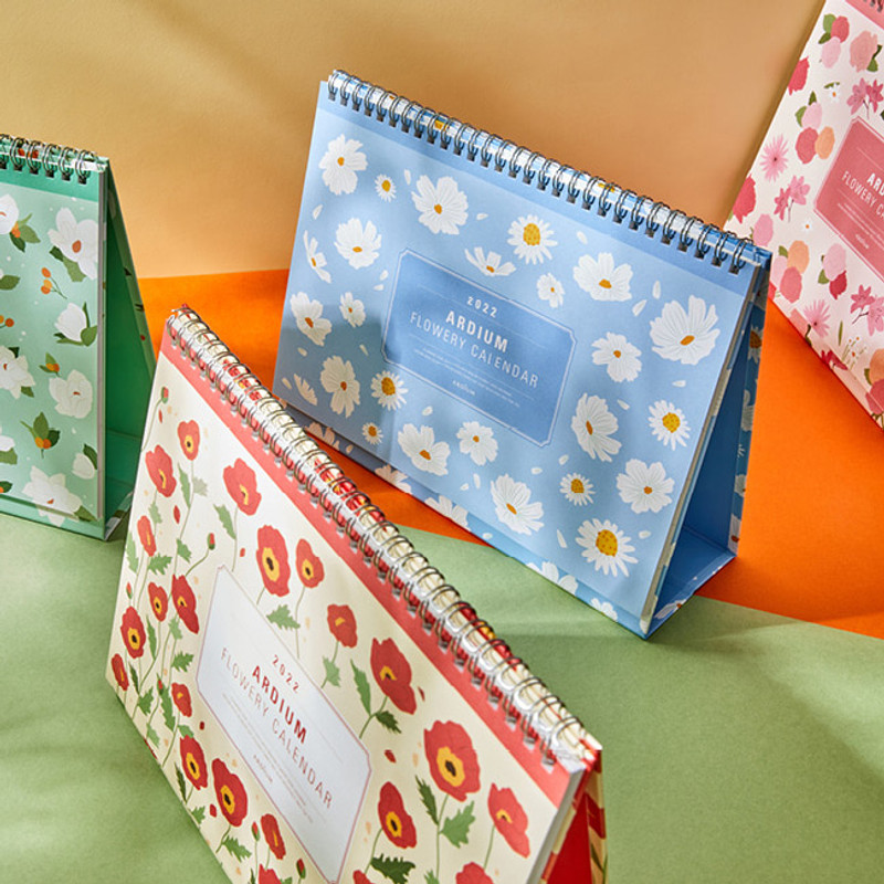 Ardium 2022 Flowery Monthly Desk Calendar Ardium 2022 Flowery Monthly Desk Calendar