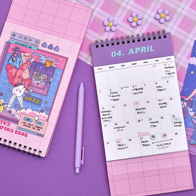 Usage example - Ardium 2022 ColorPoint Monthly Desk Calendar