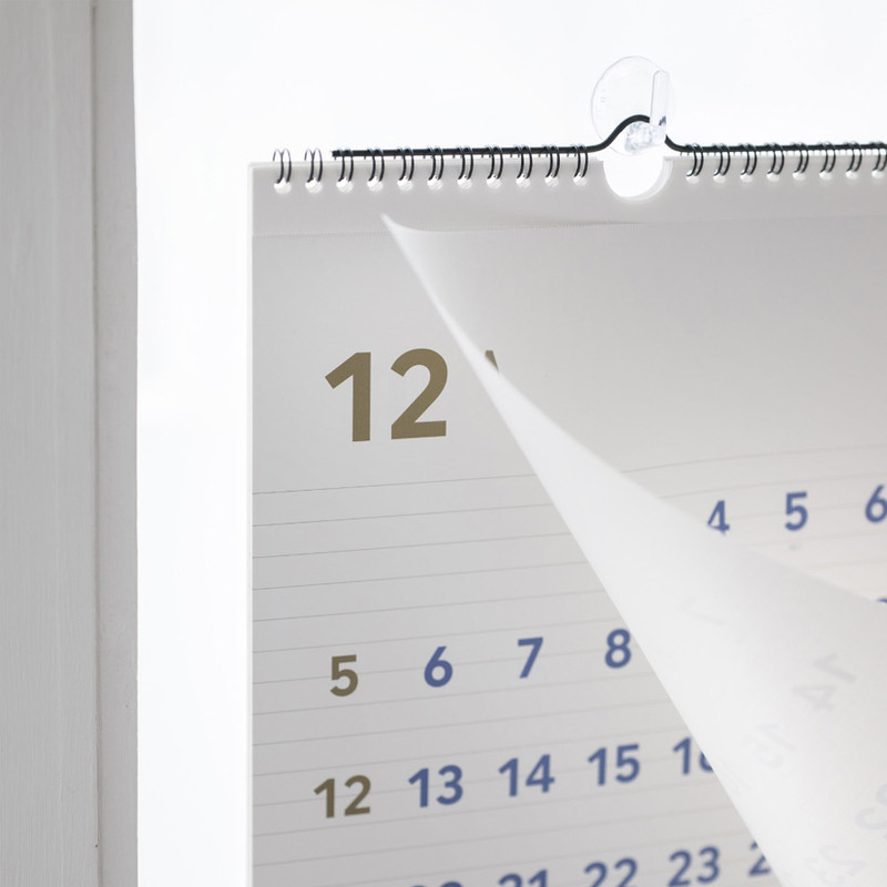 Detail of Byfulldesign 2022 Large simple wall calendar