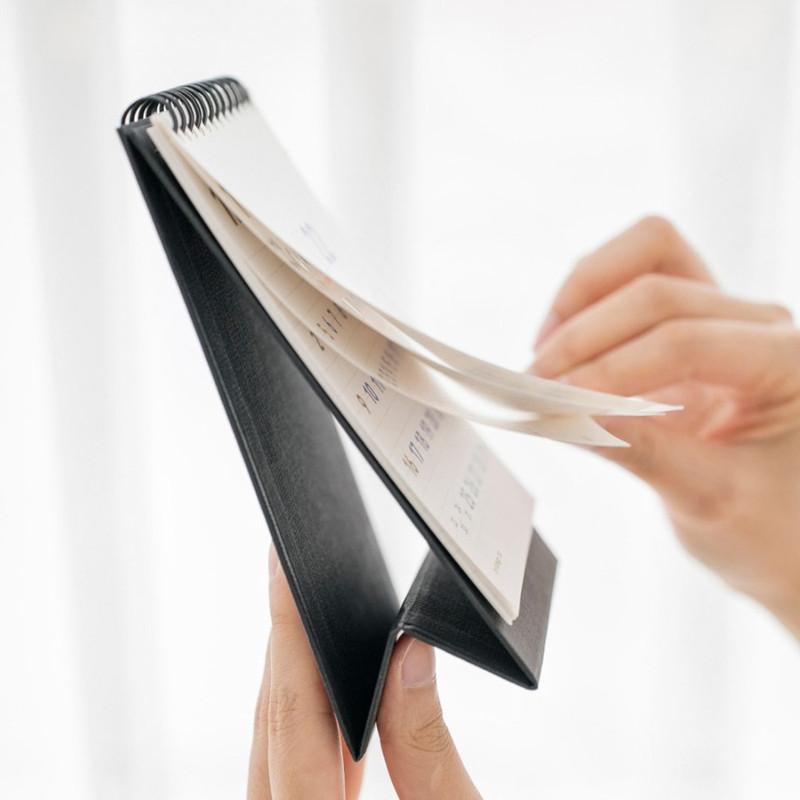 Detail of 2022 small simple monthly desk calendar