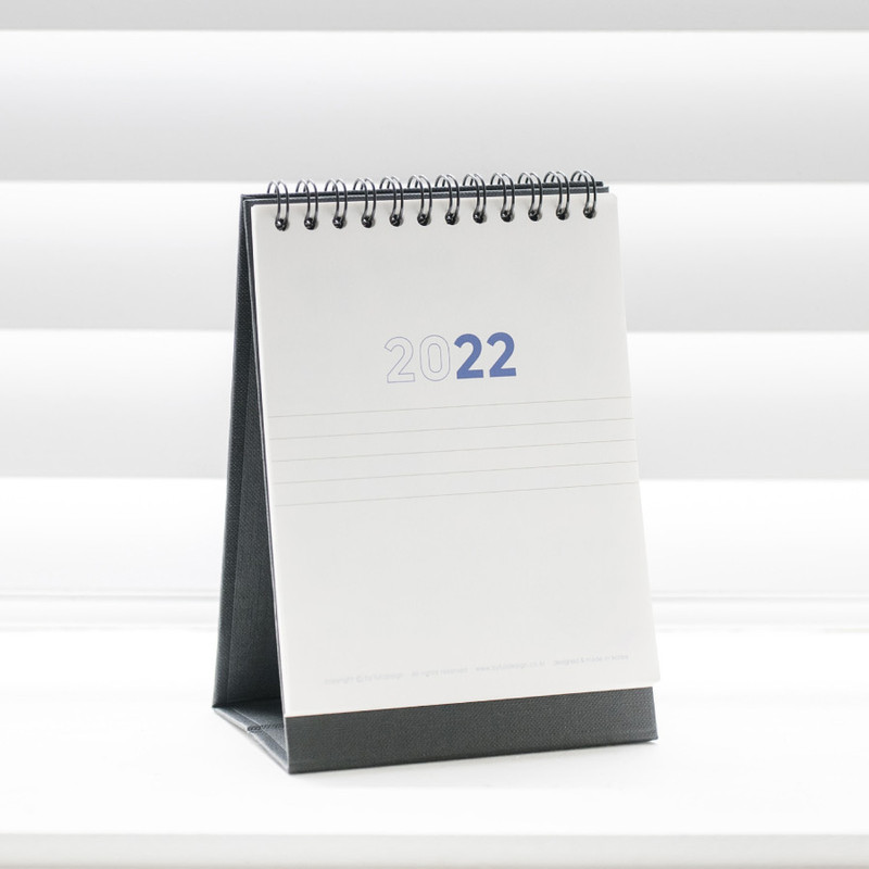 2022 small simple monthly desk calendar