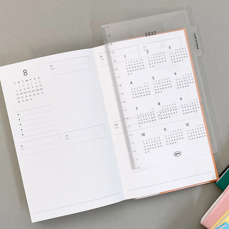 PP index - GMZ 2022 Daily Log Small Dated Weekly Diary Planner